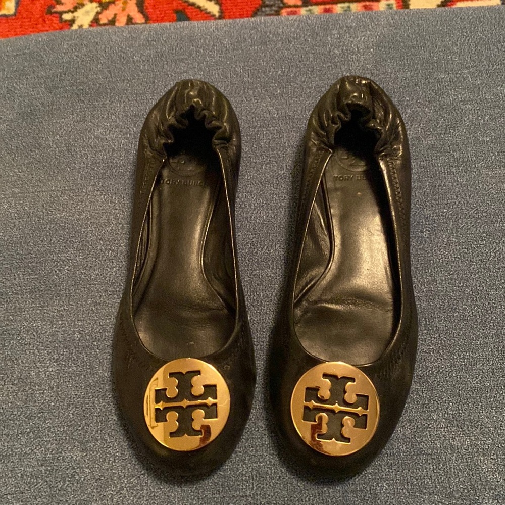 Tory burch black Minnie flats